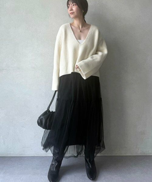 BEARDSLEY / ビアズリー ニット・セーター | Vネック畦プルオーバー | 詳細12