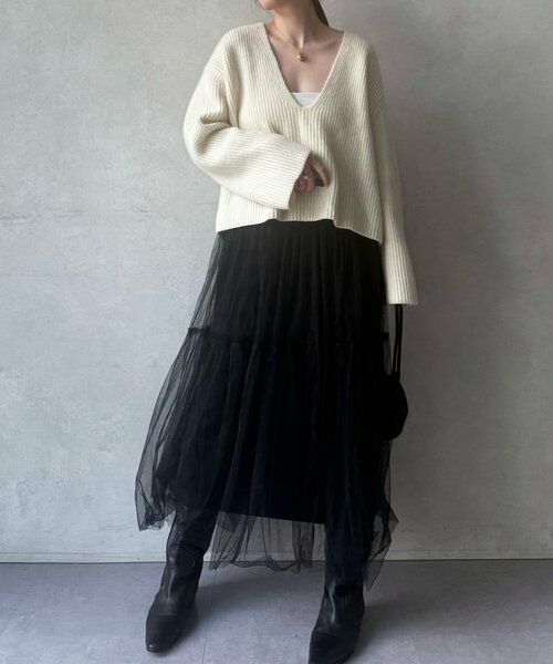 BEARDSLEY / ビアズリー ニット・セーター | Vネック畦プルオーバー | 詳細17