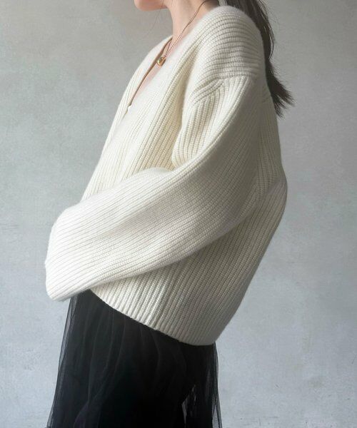 BEARDSLEY / ビアズリー ニット・セーター | Vネック畦プルオーバー | 詳細18