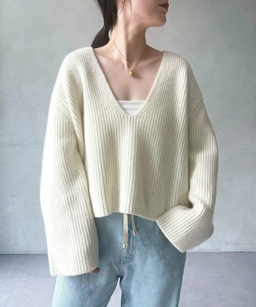 BEARDSLEY / ビアズリー ニット・セーター | Vネック畦プルオーバー | 詳細6