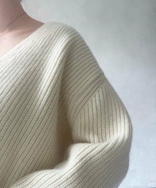BEARDSLEY / ビアズリー ニット・セーター | Vネック畦プルオーバー | 詳細9