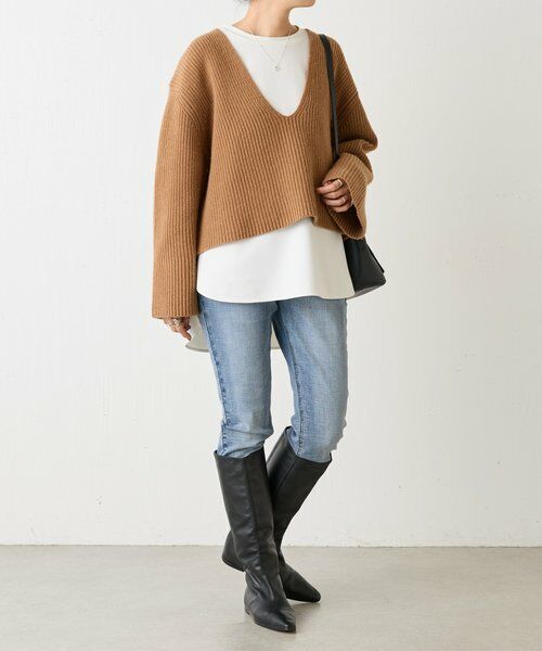 BEARDSLEY / ビアズリー ニット・セーター | Vネック畦プルオーバー | 詳細26