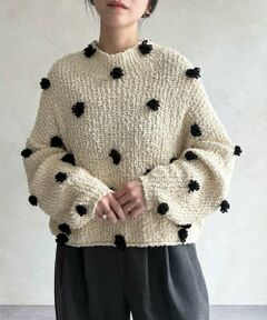 BEARDSLEY / ビアズリー ニット・セーター | ぽんぽんドットニット