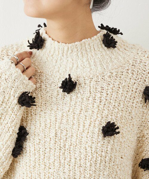 BEARDSLEY / ビアズリー ニット・セーター | ぽんぽんドットニット | 詳細10