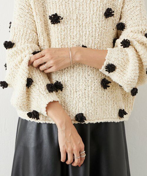 BEARDSLEY / ビアズリー ニット・セーター | ぽんぽんドットニット | 詳細11