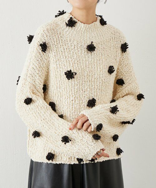 BEARDSLEY / ビアズリー ニット・セーター | ぽんぽんドットニット | 詳細15
