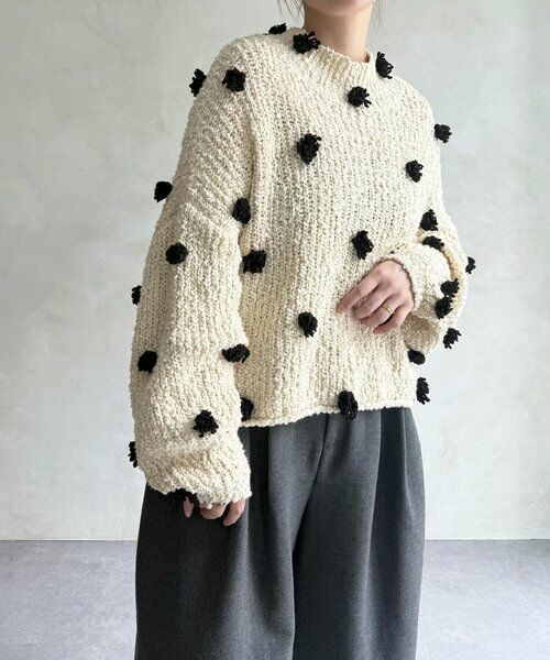 BEARDSLEY / ビアズリー ニット・セーター | ぽんぽんドットニット | 詳細2