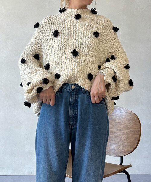 BEARDSLEY / ビアズリー ニット・セーター | ぽんぽんドットニット | 詳細20