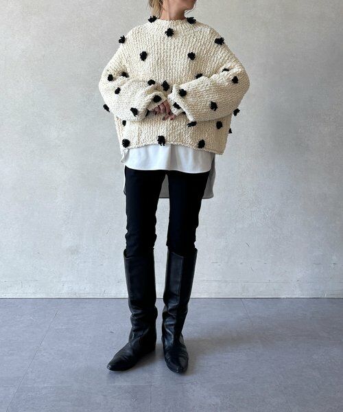 BEARDSLEY / ビアズリー ニット・セーター | ぽんぽんドットニット | 詳細21