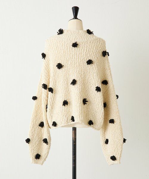 BEARDSLEY / ビアズリー ニット・セーター | ぽんぽんドットニット | 詳細27
