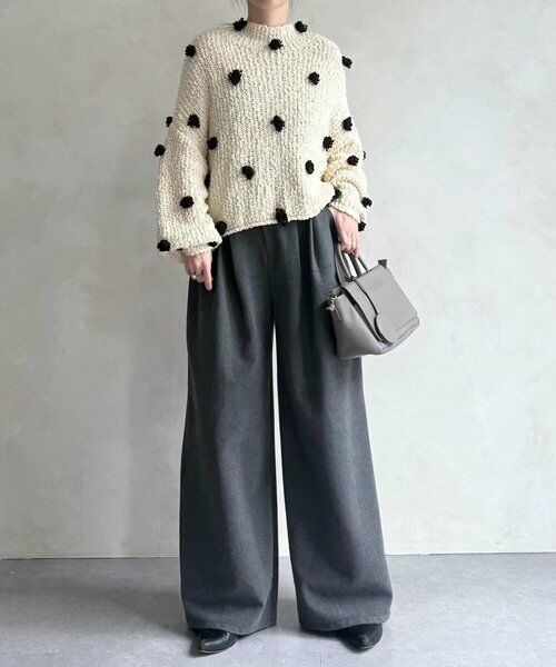 BEARDSLEY / ビアズリー ニット・セーター | ぽんぽんドットニット | 詳細3