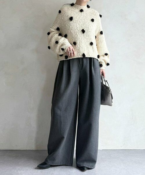 BEARDSLEY / ビアズリー ニット・セーター | ぽんぽんドットニット | 詳細4