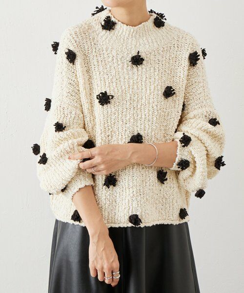 BEARDSLEY / ビアズリー ニット・セーター | ぽんぽんドットニット | 詳細6