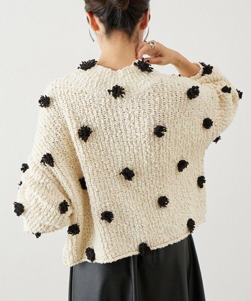 BEARDSLEY / ビアズリー ニット・セーター | ぽんぽんドットニット | 詳細8
