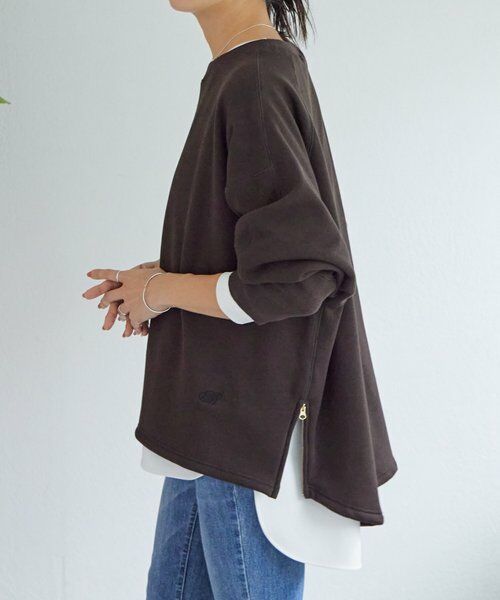 BEARDSLEY / ビアズリー カットソー | 刺繍入り裏ボアトレーナー | 詳細10