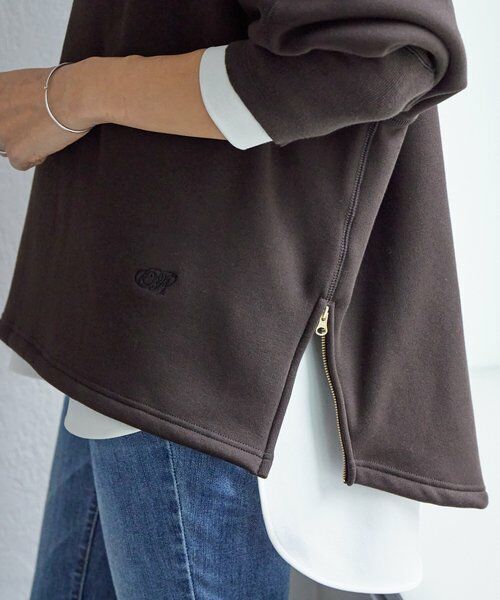 BEARDSLEY / ビアズリー カットソー | 刺繍入り裏ボアトレーナー | 詳細12