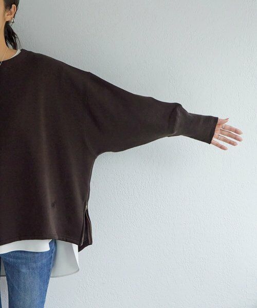 BEARDSLEY / ビアズリー カットソー | 刺繍入り裏ボアトレーナー | 詳細15