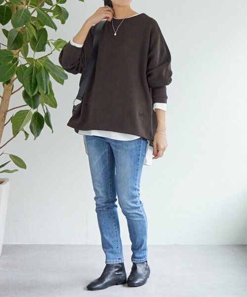 BEARDSLEY / ビアズリー カットソー | 刺繍入り裏ボアトレーナー | 詳細16