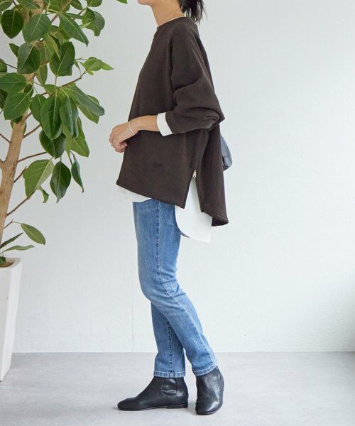 BEARDSLEY / ビアズリー カットソー | 刺繍入り裏ボアトレーナー | 詳細17