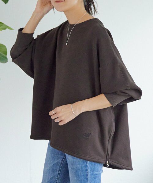 BEARDSLEY / ビアズリー カットソー | 刺繍入り裏ボアトレーナー | 詳細3