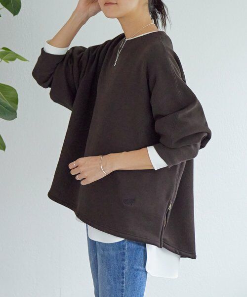 BEARDSLEY / ビアズリー カットソー | 刺繍入り裏ボアトレーナー | 詳細9