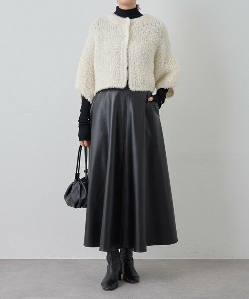 BEARDSLEY / ビアズリー ロング・マキシ丈スカート | フェイクレザーフレアスカート | 詳細10