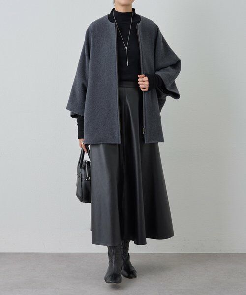 BEARDSLEY / ビアズリー ロング・マキシ丈スカート | フェイクレザーフレアスカート | 詳細22