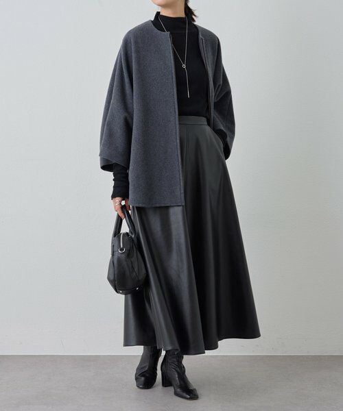 BEARDSLEY / ビアズリー ロング・マキシ丈スカート | フェイクレザーフレアスカート | 詳細23