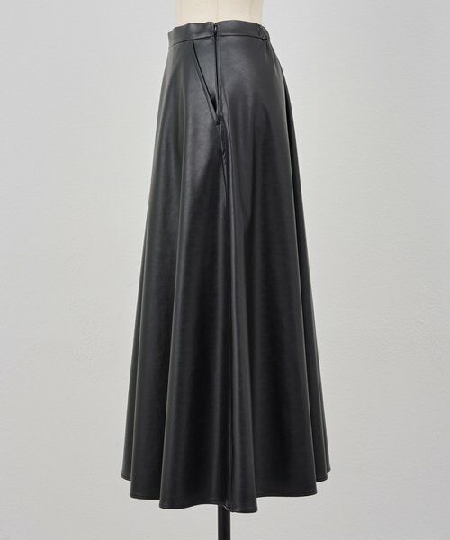 BEARDSLEY / ビアズリー ロング・マキシ丈スカート | フェイクレザーフレアスカート | 詳細26