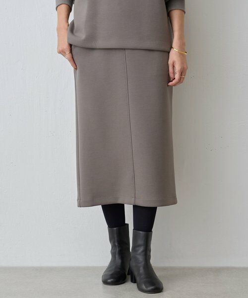 BEARDSLEY/ビアズリー ダンボールタイトスカート モカ 1