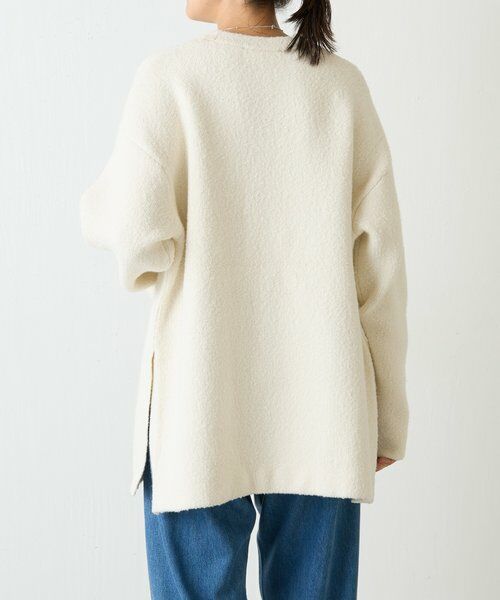 BEARDSLEY / ビアズリー ニット・セーター | ブークレ接結スリットプルオーバー | 詳細4