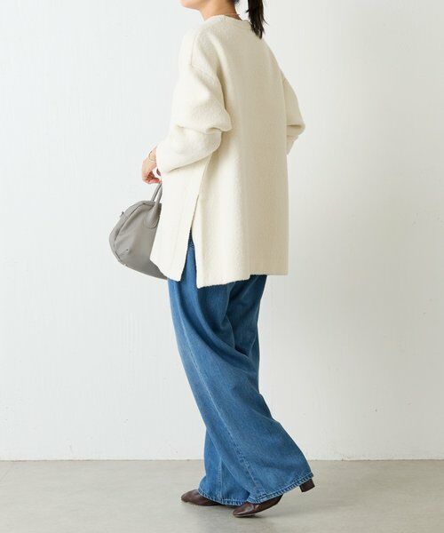 BEARDSLEY / ビアズリー ニット・セーター | ブークレ接結スリットプルオーバー | 詳細7