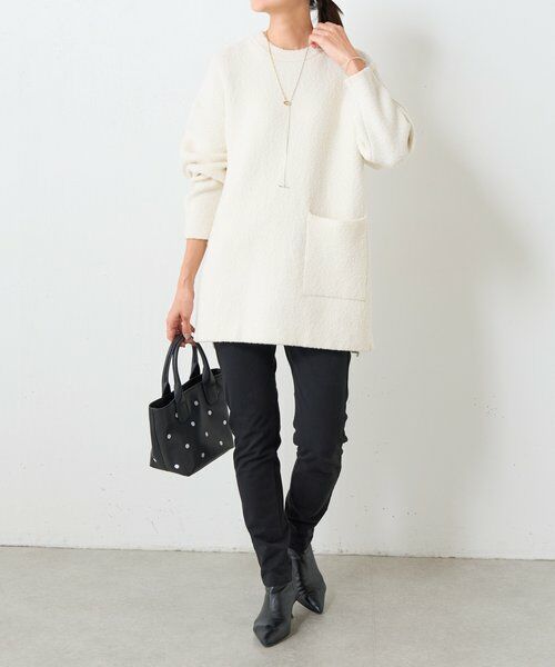 BEARDSLEY / ビアズリー ニット・セーター | ブークレ接結スリットプルオーバー | 詳細22