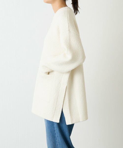 BEARDSLEY / ビアズリー ニット・セーター | ブークレ接結スリットプルオーバー | 詳細27