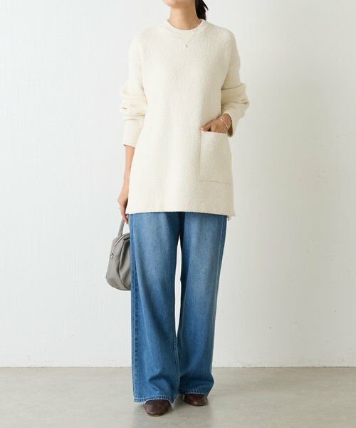 BEARDSLEY / ビアズリー ニット・セーター | ブークレ接結スリットプルオーバー | 詳細29