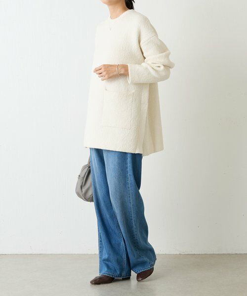 BEARDSLEY / ビアズリー ニット・セーター | ブークレ接結スリットプルオーバー | 詳細30