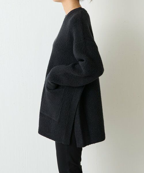 BEARDSLEY / ビアズリー ニット・セーター | ブークレ接結スリットプルオーバー | 詳細13