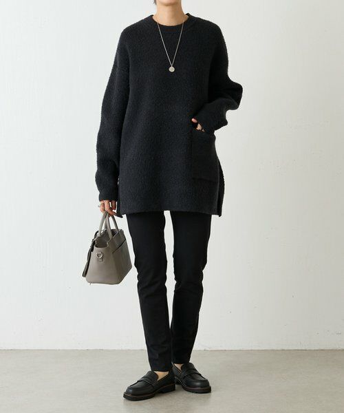 BEARDSLEY / ビアズリー ニット・セーター | ブークレ接結スリットプルオーバー | 詳細18