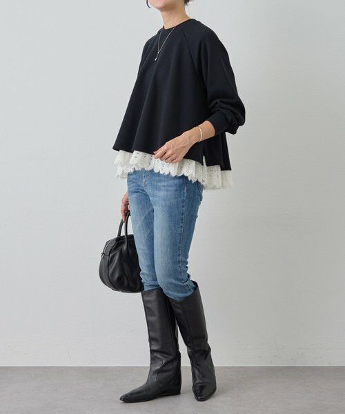 BEARDSLEY / ビアズリー カットソー | 裾タムレースカットソー | 詳細12