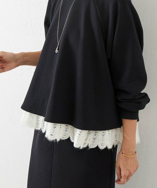 BEARDSLEY / ビアズリー カットソー | 裾タムレースカットソー | 詳細4