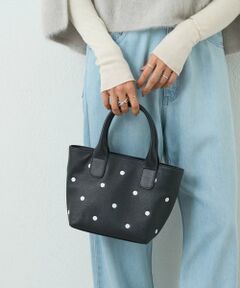 BEARDSLEY / ビアズリー トートバッグ | ドット刺繍バッグ/小