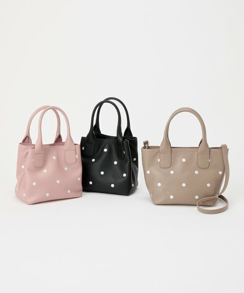 BEARDSLEY / ビアズリー トートバッグ | ドット刺繍バッグ/小 | 詳細1