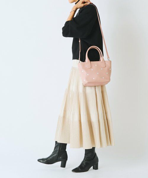 BEARDSLEY / ビアズリー トートバッグ | ドット刺繍バッグ/小 | 詳細13