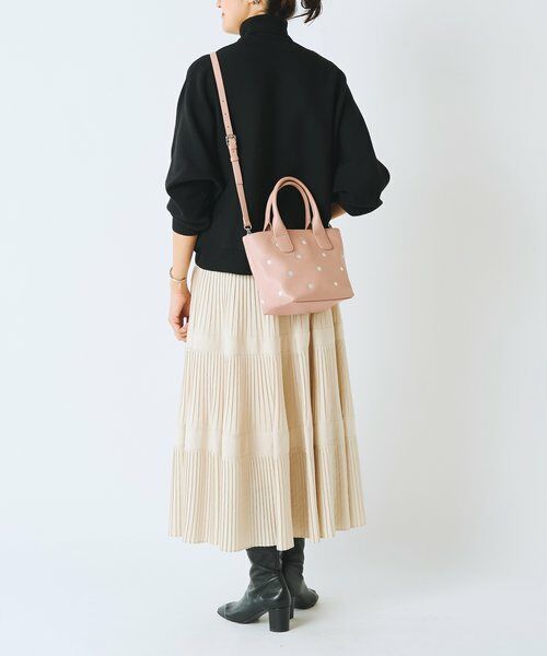 BEARDSLEY / ビアズリー トートバッグ | ドット刺繍バッグ/小 | 詳細14