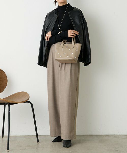 BEARDSLEY / ビアズリー トートバッグ | ドット刺繍バッグ/小 | 詳細16