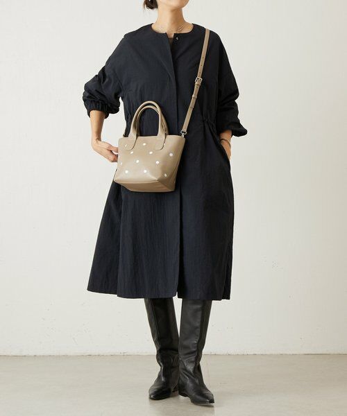 BEARDSLEY / ビアズリー トートバッグ | 《本革》ドット刺繍バッグ/小 | 詳細18