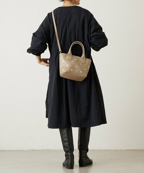 BEARDSLEY / ビアズリー トートバッグ | 《本革》ドット刺繍バッグ/小 | 詳細19