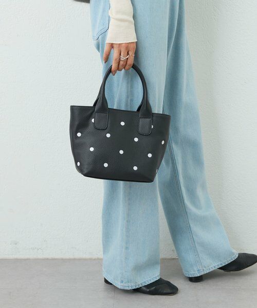 BEARDSLEY / ビアズリー トートバッグ | ドット刺繍バッグ/小 | 詳細4