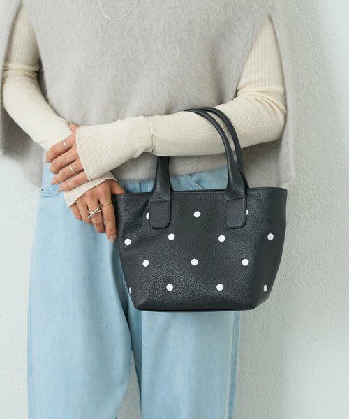 BEARDSLEY / ビアズリー トートバッグ | ドット刺繍バッグ/小 | 詳細18