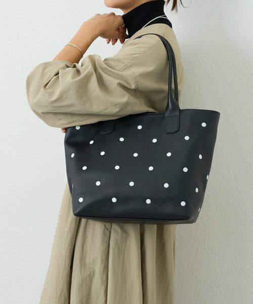 BEARDSLEY / ビアズリー トートバッグ | ドット刺繍バッグ/大 | 詳細1